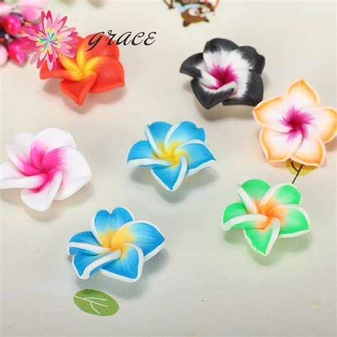 Aliexpress Buy Pc Lot Mm Fimo Polymer Clay Flower Beads From