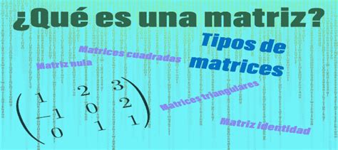 Matrices Que Es Una Matriz Tipos De Matrices Youtube Images