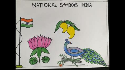 National Symbols Of India Drawing For Kids