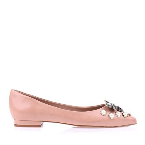 Sapatilha Couro Nude UZA Shoes Sapatos Femininos