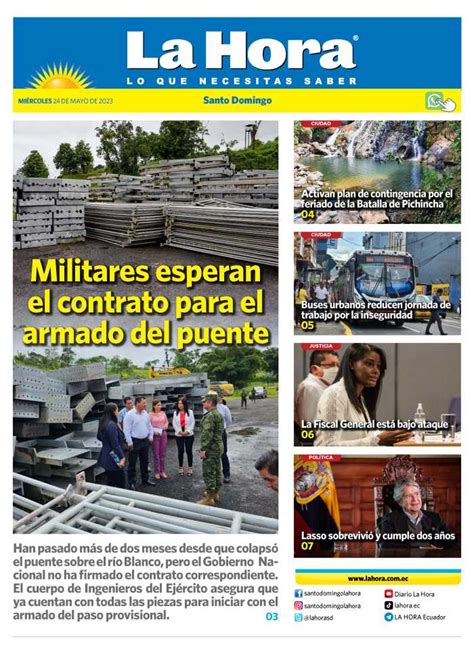 Santo Domingo 24 De Mayo 2023 Diario La Hora