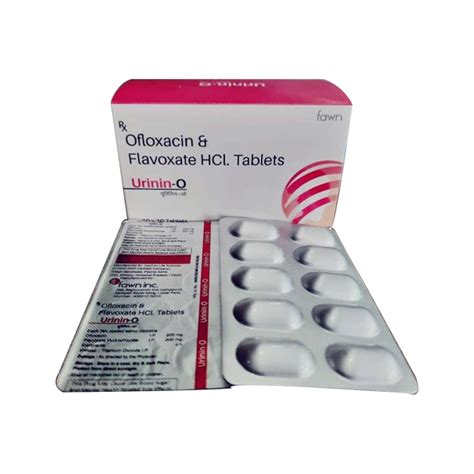 URININ O Flavoxate Hydrochloride 200mg Ofloxacin 200 Mg Fawn