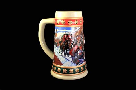 Budweiser Holiday Stein Hometown Holiday Beer Stein Etsy