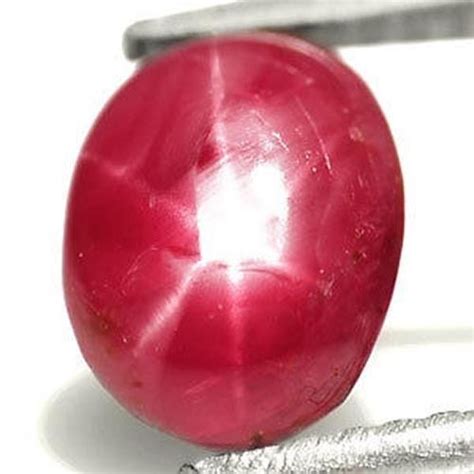 Aigs Certified Kenya Star Ruby Cts Natural Untreated Deep Magenta