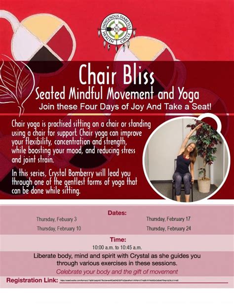 Chair Bliss Seated Mindful Movement And Yoga With Crystal Feb 3 Idhc