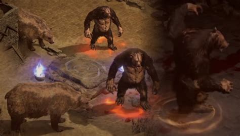 D2r Druids Werebear Form And Grizzly From The Beast Runeword Rdiablo