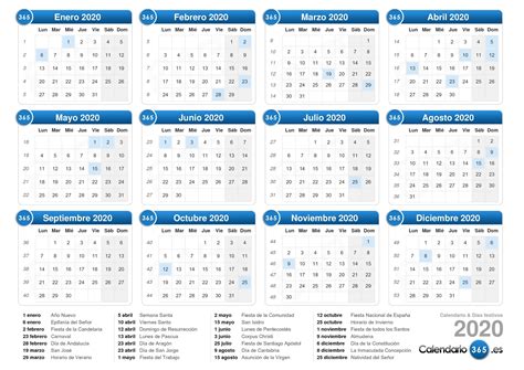 Calendario Anual 2020 Para Imprimir ¡ideal Para Mamá