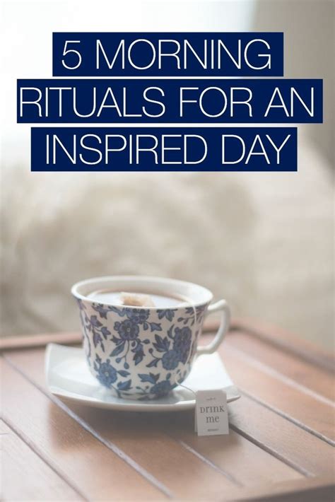 5 Morning Rituals For An Inspired Day Miracle Morning Morning Ritual