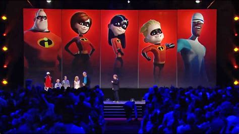 "The Incredibles 2" cast assembled at D23 Expo 2017 - YouTube