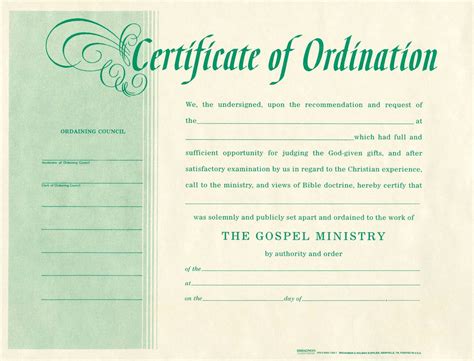 √ 20 Certificate Of License For The Gospel Ministry Template ™ Dannybarrantes Template