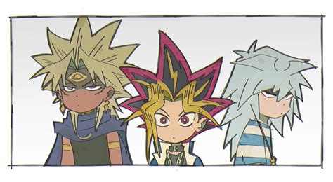 Yami Yuugi Yami Bakura And Yami Marik Yu Gi Oh And More Drawn By