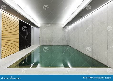 Indoor pool with sauna stock image. Image of deep, architecture - 24710395