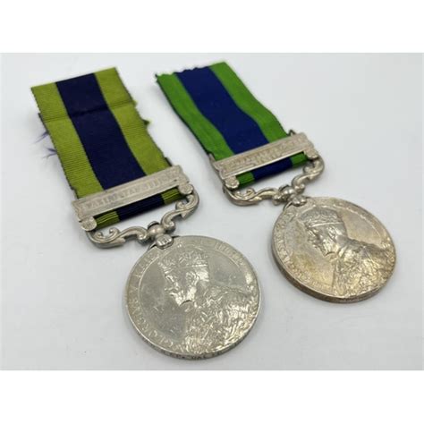 Two George V Indian General Service Medals One With Afghanistan N W