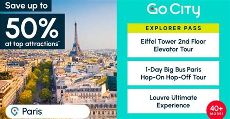 Paris: Attraction Pass with 3, 4, 5, 6, or 7 Activities | GetYourGuide