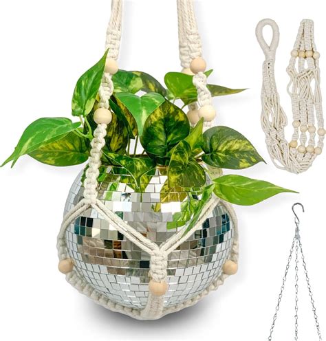 Amazon Ruby Q Disco Ball Planter Silver Rose Gold Disco