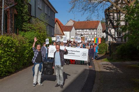 Aktionsbündnis Mücke bleibt bunt setzt ein Zeichen für Demokratie und