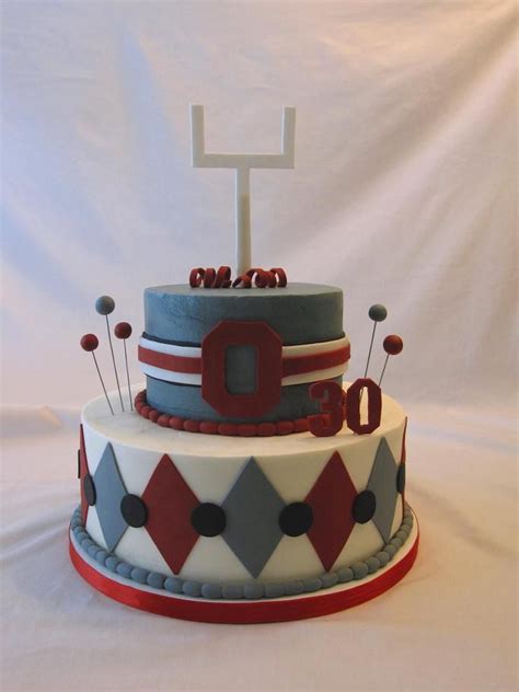 Ohio State Buckeyes Birthday Cake Birthday Cakes Ohio State Cake