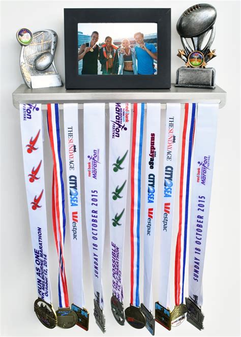 Trophy Shelf With Medal Display Hanger™ Au