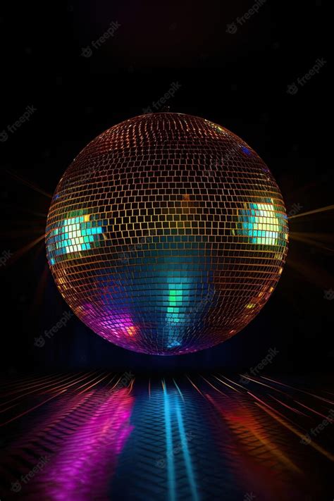 Premium Photo Vertical Image Of A Stunning Disco Ball With Fantastic