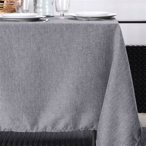 Nappe Rectangulaire L240 Cm Bea Grise Linge De Table Eminza