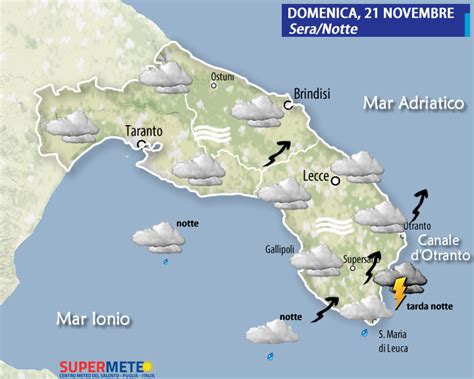 Il Tempo Oggi Domenica 21 Novembre Mesagnesera It