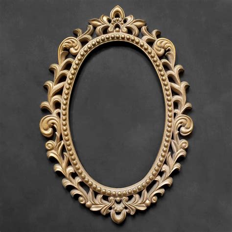 Ornate Gold Frame Large Oval Frame Vintage Etsy Gold Frame Oval