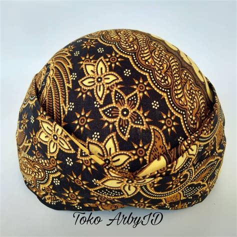 Jual Blangkon Batik Solo Blangkon Khas Adat Jawa Shopee Indonesia