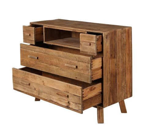 Commode En Bois Pin Recyclé Commode Chiffonnier BUT