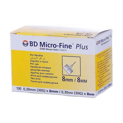 BD Micro Fine Plus 8mm Pen Needles CDE Online