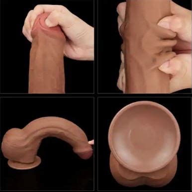 Derisi Hareketli Ultra Yumuşak Dildo 29 cm Mahrem Shop Sex Shop