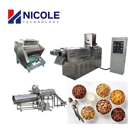 Corn Flakes Manufacturing Machine Breakfast Cereals Processing Line