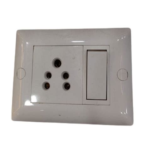 6 Amp Plastic 5 Pin Modular Switch Socket Combination For Home At Rs 18 In Ahmedabad