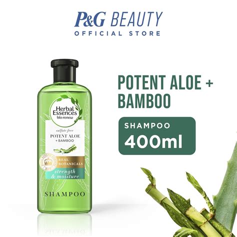 Herbal Essences Shampoo Potent Aloe Bamboo Strength Moisture