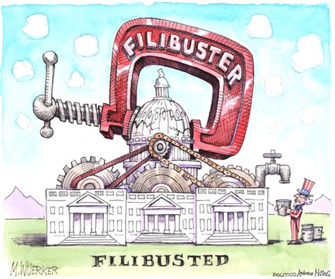 Political Cartoon U.S. congress filibuster | The Week