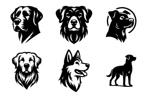 Dog Silhouette Emblem PNG Images | EPS Free Download - Pikbest