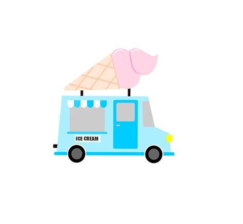 Ice Cream Truck SVG, Ice Cream Car Svg, Ice Cream Truck Clipart, Ice ...