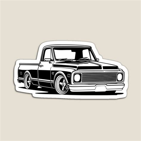 Chevy C10 Silhouette Digital File C10 Truck File Chevy Truck Png