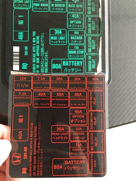 Ek4ek9 Fuse Box Diagram Car Accessories Accessories On Carousell