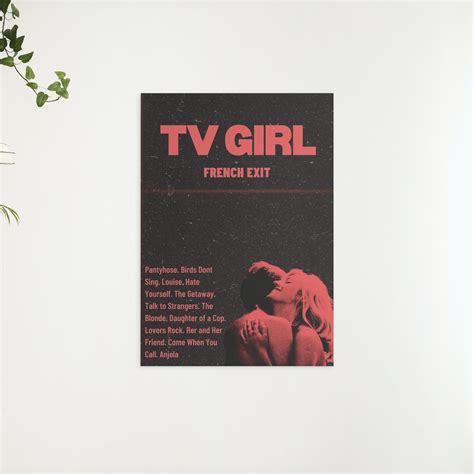 French Exit Digital Poster / TV Girl Printable Wall Art / Indie Music ...