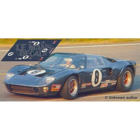 Ford GT40 - Le Mans 1969 nº 8 - LEMANSDECALS