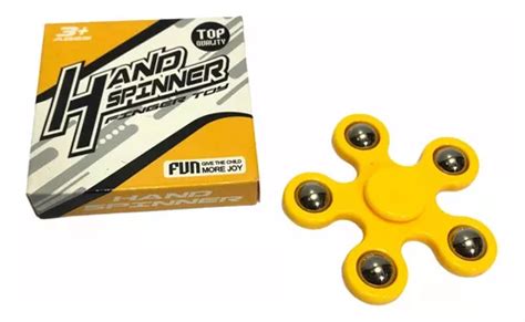 Juguete Anti Estr S Hand Spinner Fidget De Mano Amarillo Yw Meses Sin