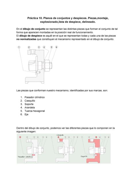 Pr Ctica Dibujo Tecnico Pr Ctica Planos De Conjuntos Y