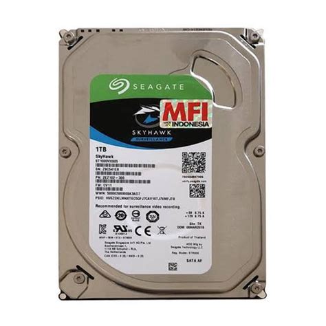 Jual Harddisk CCTV Seagate Skyhawk MFI Garansi 3 Tahun ORIGINAL 1TB