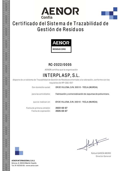 Interplasp Avanza Hacia La Econom A Circular Con La Obtenci N Del