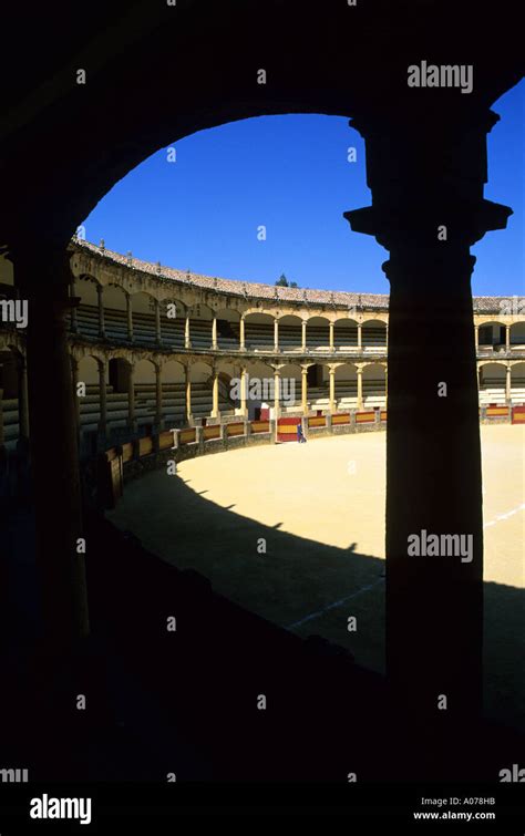 The bull ring in Ronda, Spain. Oldest bull fighting ring in the world ...