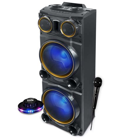 Enceinte Sono Party Box Muse M Dj W Effet Led Multicolore Et