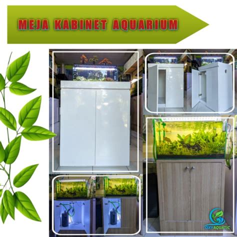 Jual Meja Aquarium Kabinet Minimalis Dua Pintu Panjang Cm Tinggi Cm