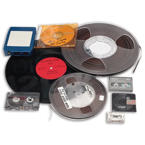 Audio Cassette And Reel To Reel To Digital Cassette To Cd Record Vinyl And Lp To Digital