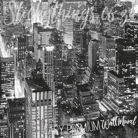 New York Cityscape Wall Mural - Midtown NYC View Wallpaper Art • Sticky ...