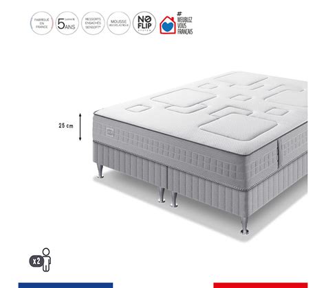 Ensemble Matelas Ressort Ensachés 160x200 sommier 25 cm SW3